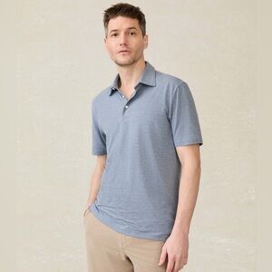 ⚡️Faherty Cloud Stripe collection blue polo, size Medium